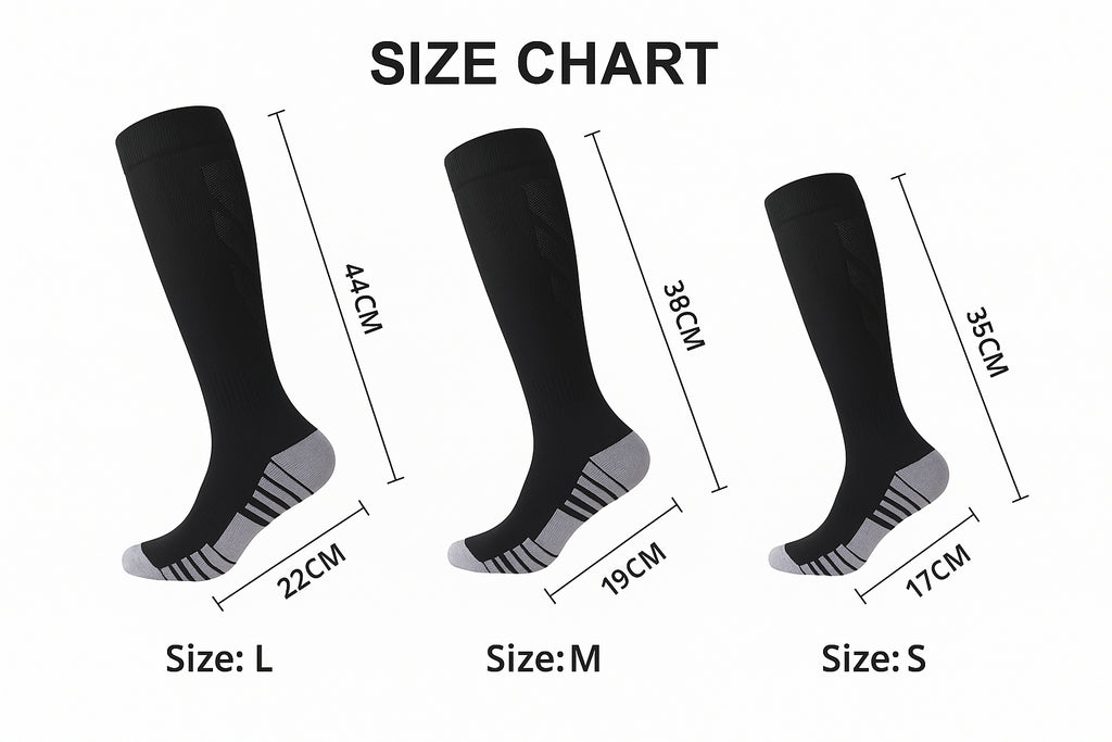 Compression Socks Size Guide